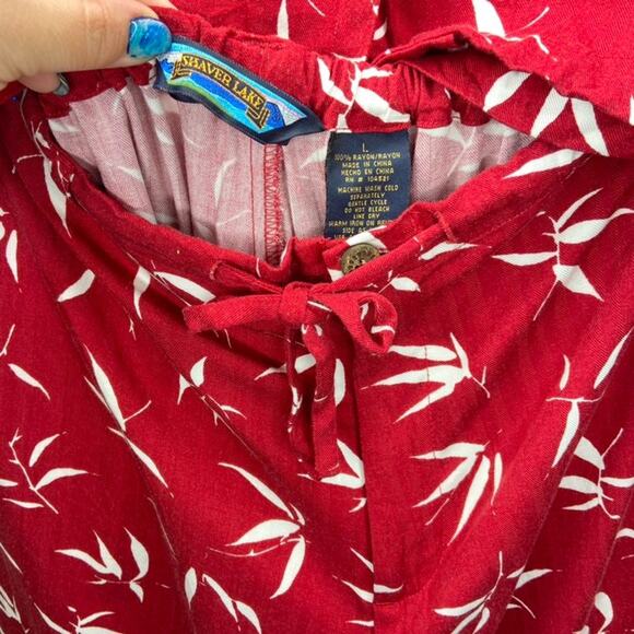 Vintage Shaver Lake Red Summer Outfit (L) - Picture 6 of 7